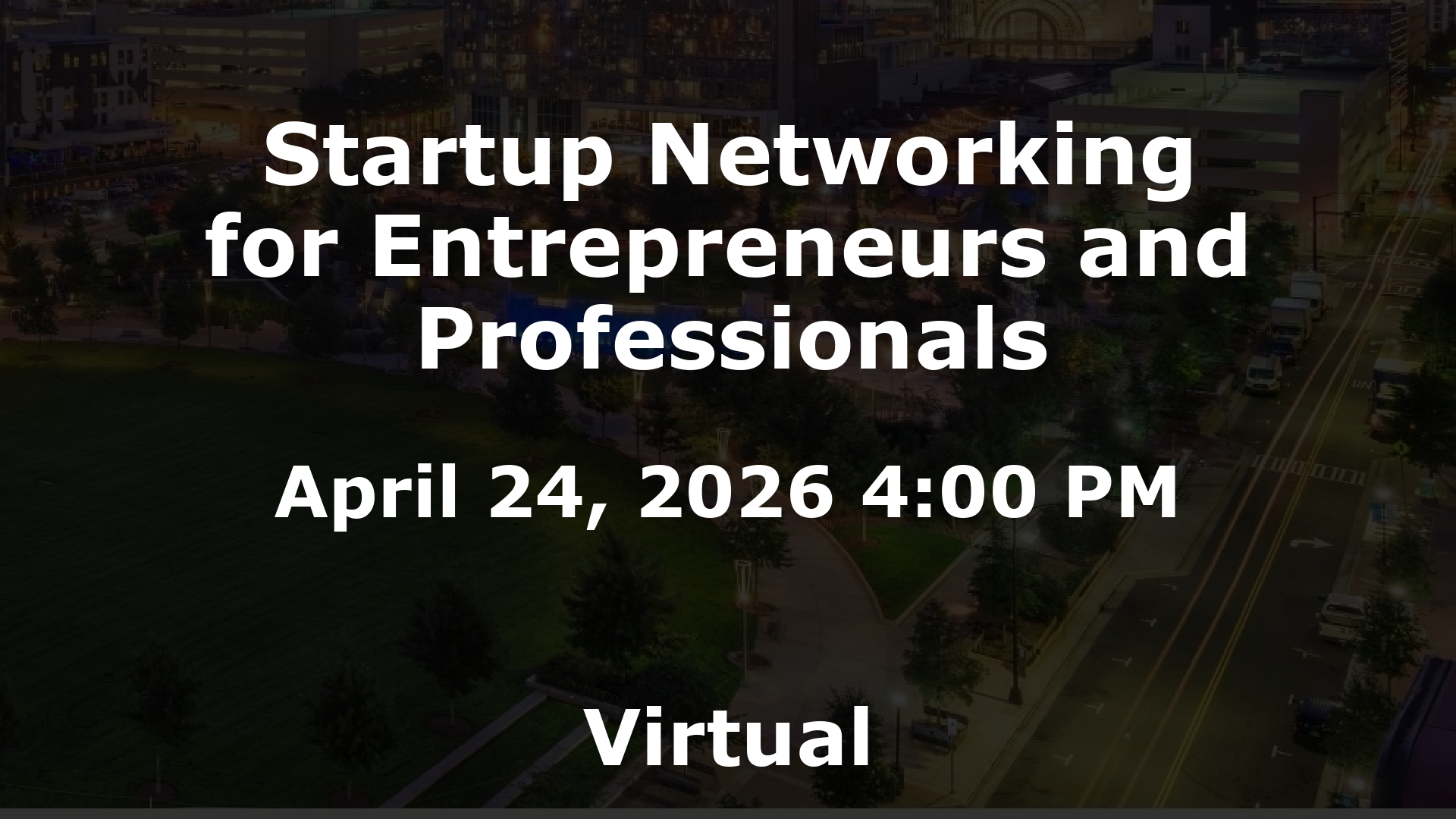 Startup Networking for Entrepreneurs and Professionals event image